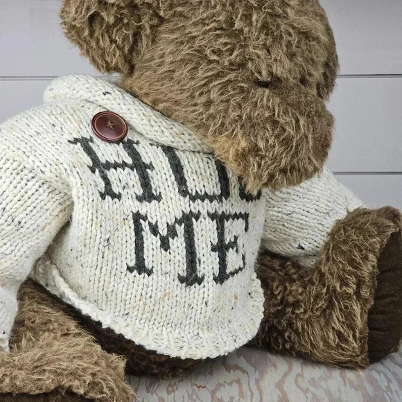 21" Ganz Cottage Collectibles Edward Bear Artist Carol E Kirby Tagged Cuddly - Picture 6 of 11